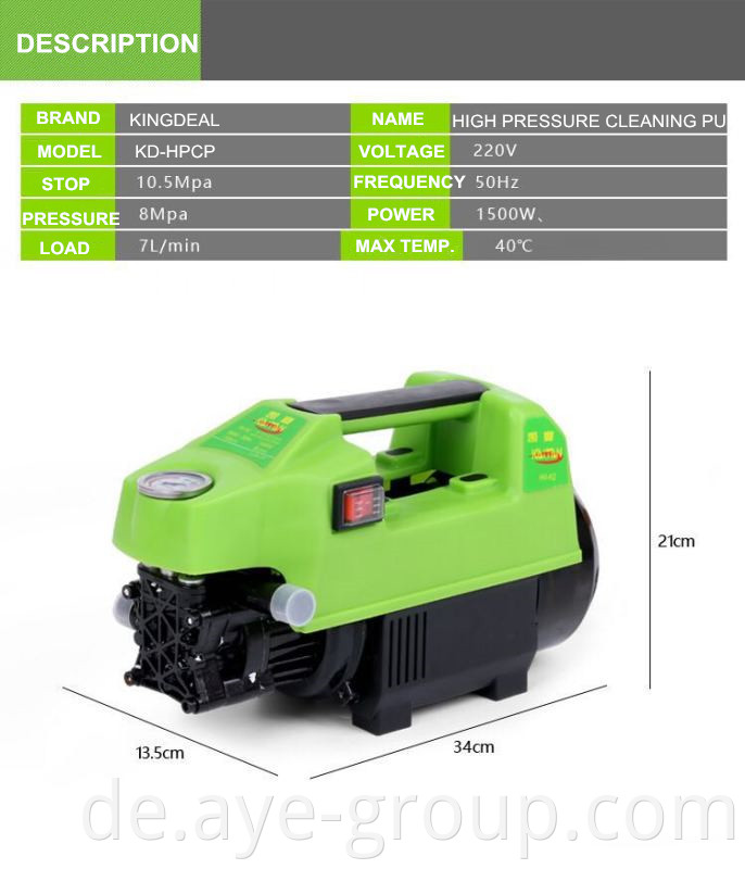 HIGH PRESSURE CLEANING PUMP